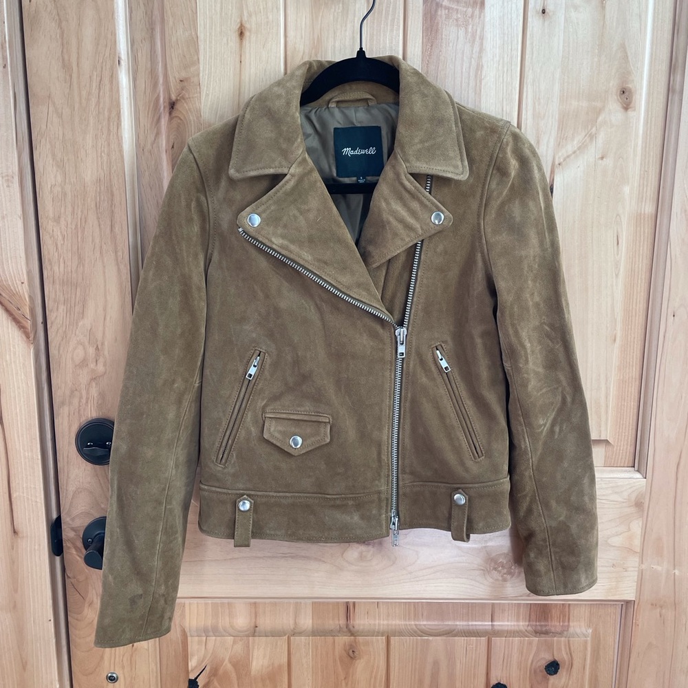 Madewell Suede Moto Jacket - Size Small